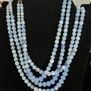 Park Lane Blue Beaded Necklace Elegant Jewelry